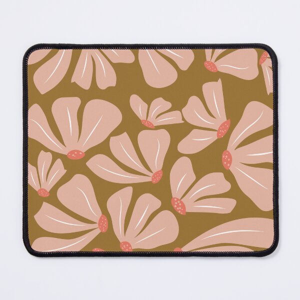Item preview, Soft Brown Pink Floral Pattern designed and sold by Bojana Studio.