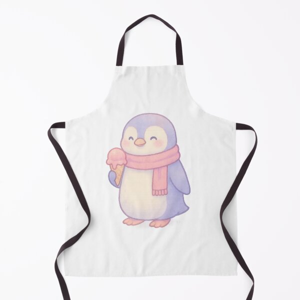 Item preview, Ice Cream Penguin – Cute Pastel Animal with Scarf I Whimsical Creatures Collection designed and sold by Domci.