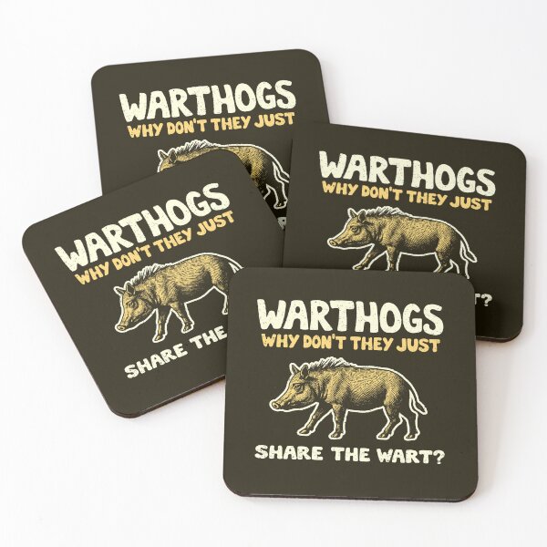 Item preview, Warthogs Why Don't They Just Share The Wart? designed and sold by Yipptee Shirts.