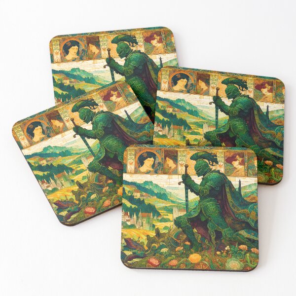 Item preview, The Green Knight | Celtic Fantasy Art for Myth Lovers designed and sold by Stoneflower-Art.