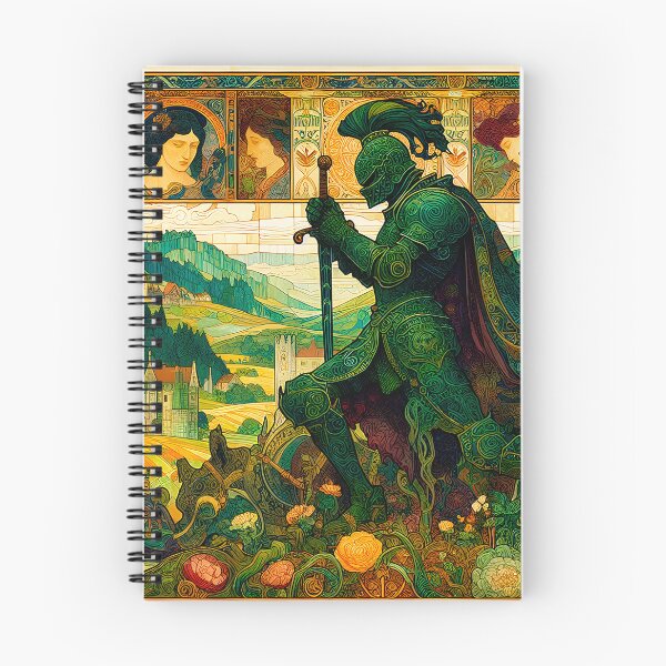 Artikelvorschau, Der Grüne Ritter | Keltische Fantasy-Kunst für Mythenliebhaber entworfen und verkauft von Stoneflower-Art.