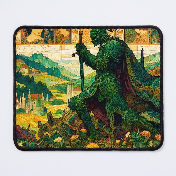 Item preview, The Green Knight | Celtic Fantasy Art for Myth Lovers designed and sold by Stoneflower-Art.