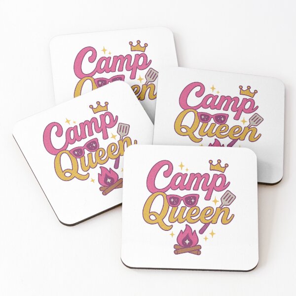 Item preview, Camp Queen – Glam Camping Adventure Typography for Summer & Outdoor Fun designed and sold by Rajasekar.