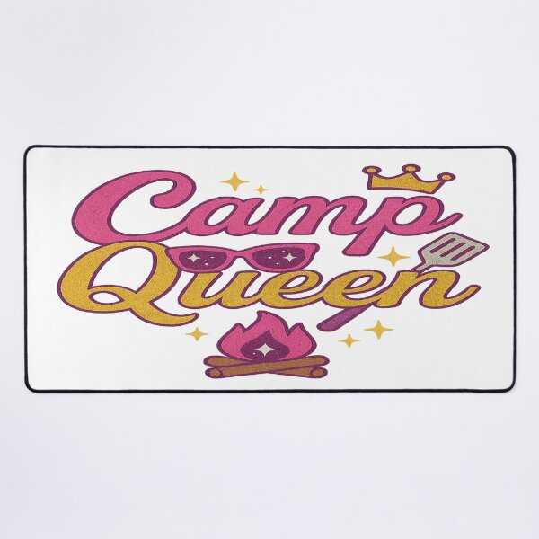 Item preview, Camp Queen – Glam Camping Adventure Typography for Summer & Outdoor Fun designed and sold by Rajasekar.