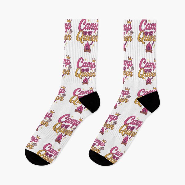 Item preview, Camp Queen – Glam Camping Adventure Typography for Summer & Outdoor Fun designed and sold by Rajasekar.