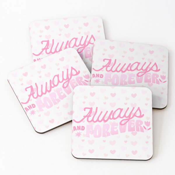 Item preview, "Always and Forever" Cute Motivational Quote designed and sold by Aesthetic St1ckers.