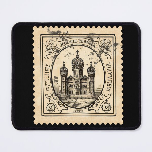 Item preview, Vintage Goth Postage Stamp Dark Academia designed and sold by Jcat7.