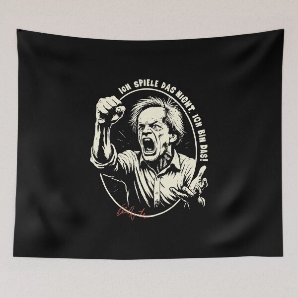 Item preview, Klaus Kinski Furious Scream – Cult Portrait T-Shirt designed and sold by Boogosh.