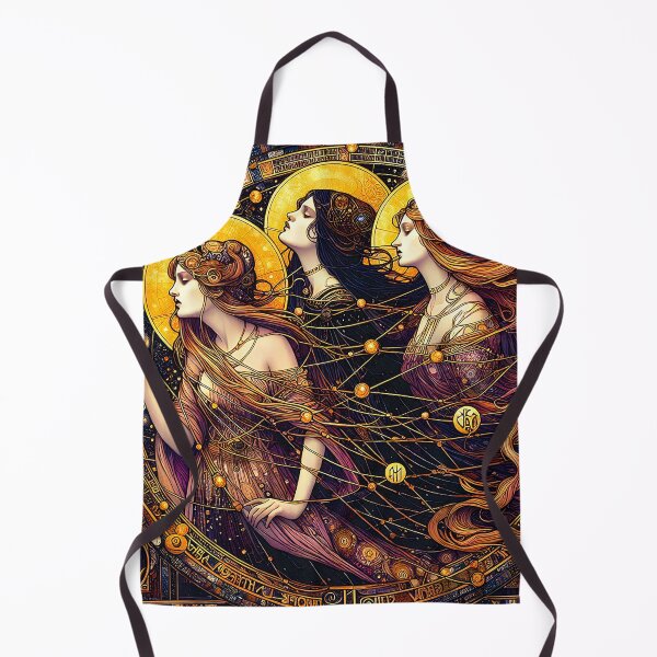Item preview, The Three Fates | Viking-Inspired Mythic Art Nouveau designed and sold by Stoneflower-Art.