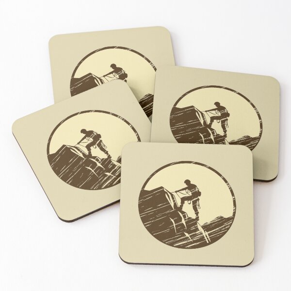 Item preview, vintage climbing - climber on the rocks designed and sold by CypisDesign.