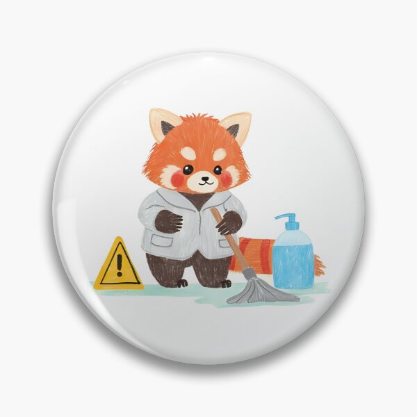 Item preview,  Red Panda Mopping a Spill designed and sold by MrKind.