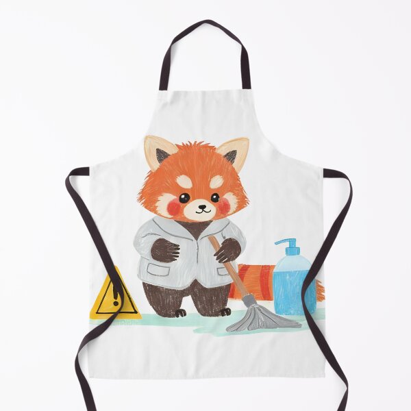 Item preview, Red Panda Mopping a Spill designed and sold by MrKind.