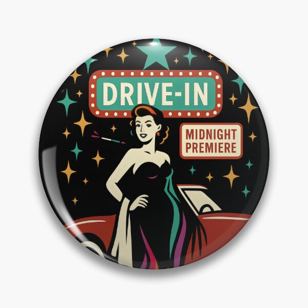 Artikelvorschau, Retro Drive-In Regenbogen Glamour Premiere Art entworfen und verkauft von Shoot-The-Moon.