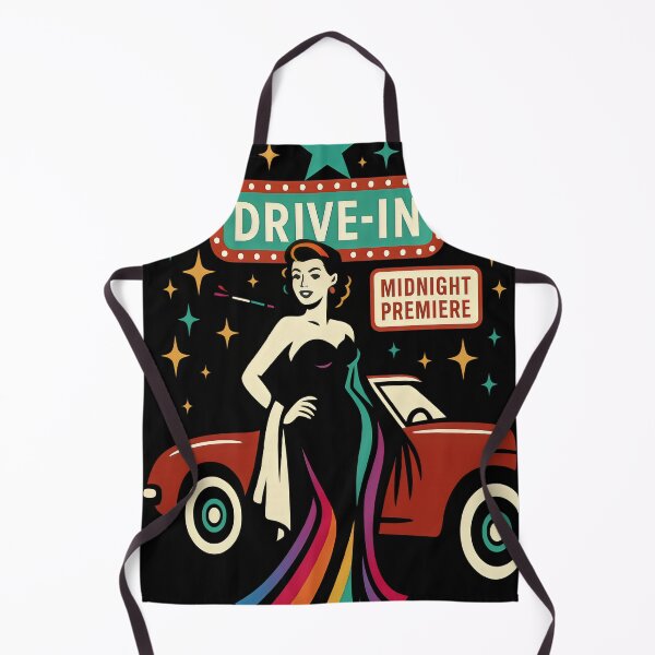 Item preview, Retro Drive-In Rainbow Glamour Premiere Art designed and sold by Shoot-The-Moon.