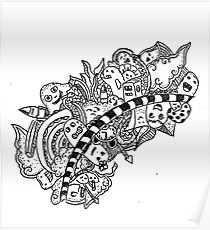 Sketch 66 - Doodle abstract Poster