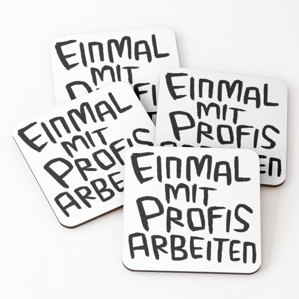 Item preview, Einmal mit Profis arbeiten, Handwerker Spruch designed and sold by badlydrawnbabe.