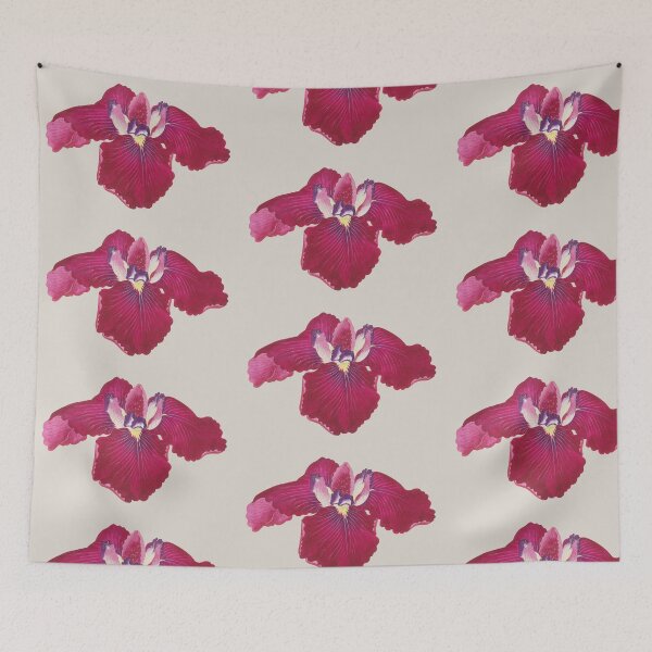 Item preview, Whimsical Vintage Iris Art Print: Japanese Elegance & Fantasy designed and sold by Starpuffdesign.
