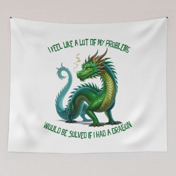 Item preview, I feel like a lot of my problems would be solved if I had a dragon designed and sold by Angry Swan Designs.