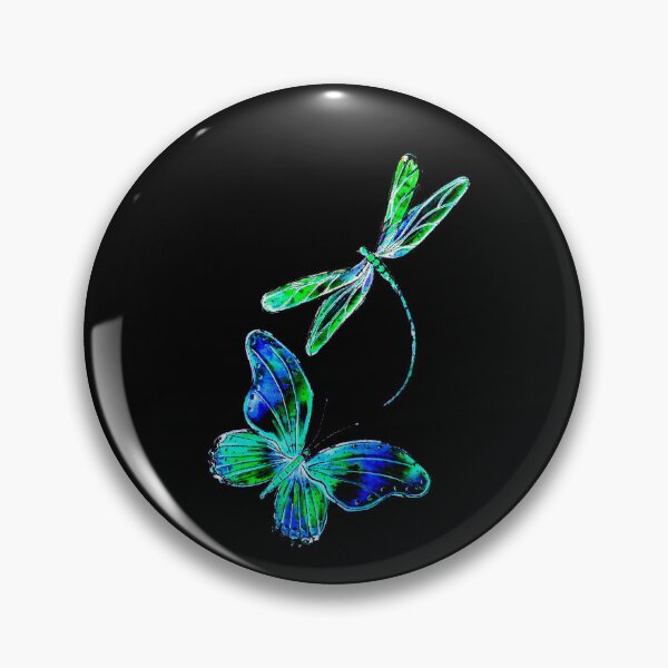 Item preview, Blue Wings on Black designed and sold by Linda Callaghan.