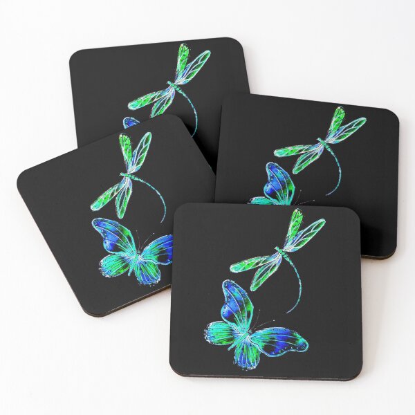 Item preview, Blue Wings on Black designed and sold by Linda Callaghan.