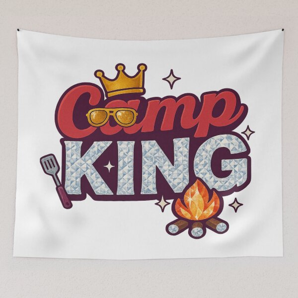 Item preview, Camp KING: Rule the Outdoors in Style designed and sold by Rajasekar.