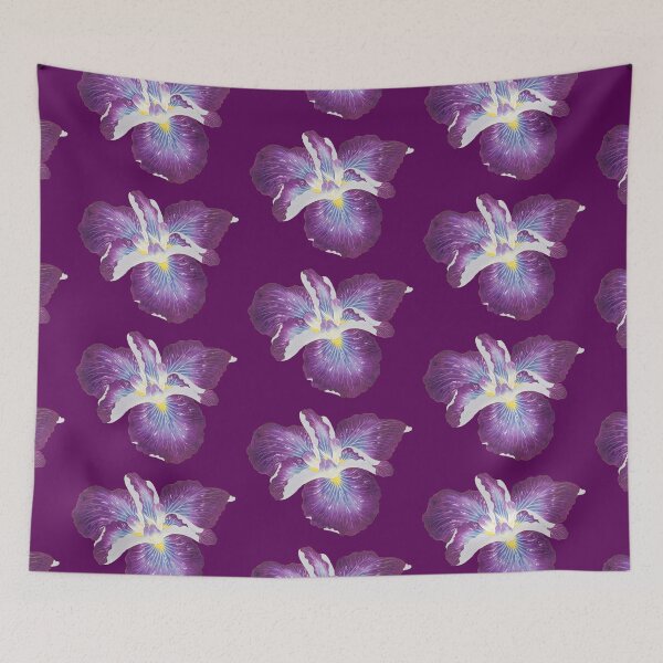 Item preview, Whimsical Vintage Iris Art Print: Japanese Elegance & Fantasy designed and sold by Starpuffdesign.