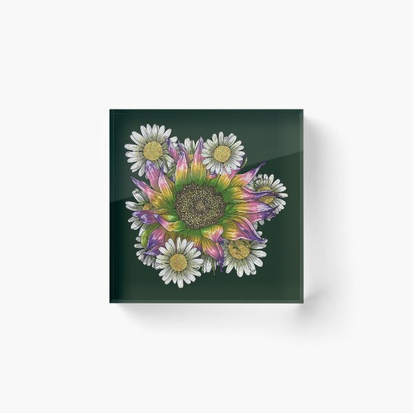 Item preview, Sapphic Sunflower and Daisies designed and sold by Art by Veya.
