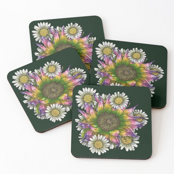 Item preview, Sapphic Sunflower and Daisies designed and sold by Art by Veya.