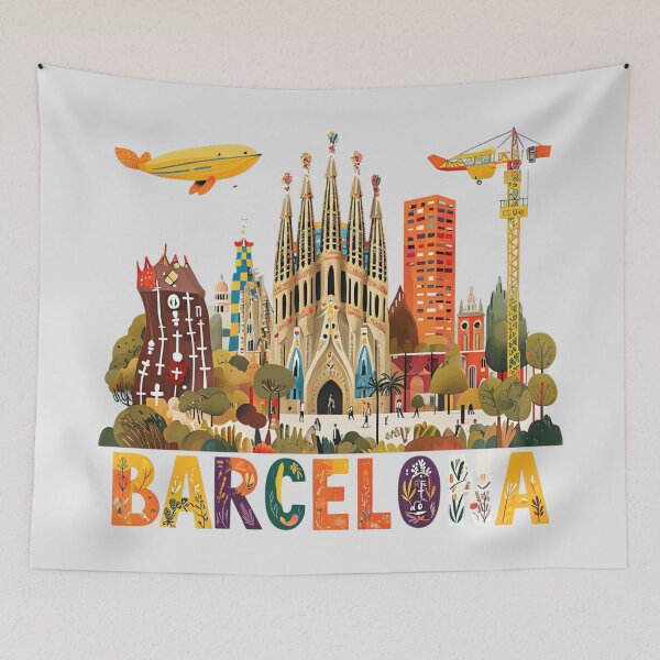 Item preview, Barcelona's Iconic Landmarks designed and sold by Aise06.