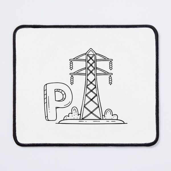 Item preview, An illustration of letter P stand for pylon designed and sold by rasagamastore.