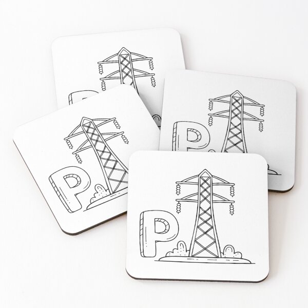 Item preview, An illustration of letter P stand for pylon designed and sold by rasagamastore.