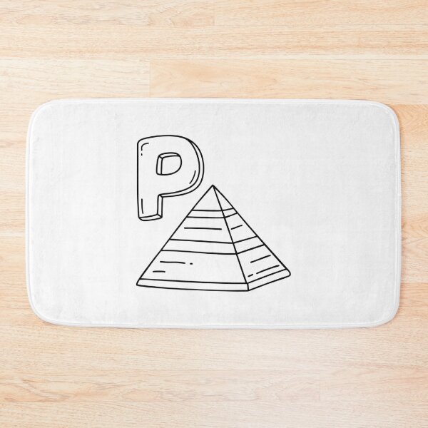 Item preview, An illustration of letter P stand for pyramid designed and sold by rasagamastore.
