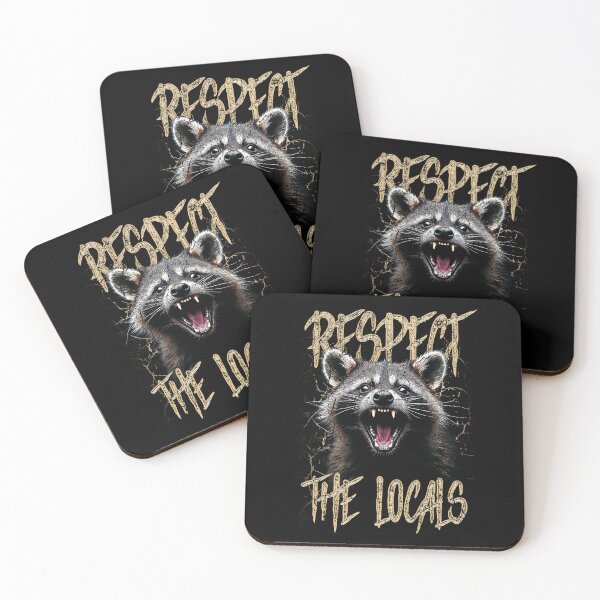 Item preview, Respect The Locals Funny Raccoon Street Cat designed and sold by JRRTs.