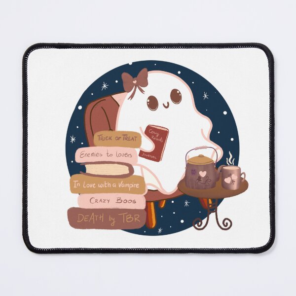 Item preview, Cute bookish ghost designed and sold by BosskaDesign.