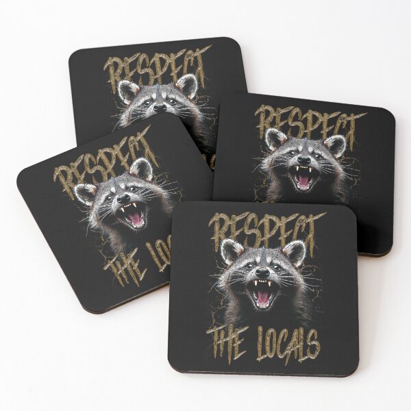 Item preview, Respect The Locals Funny Raccoon Street Cat designed and sold by JRRTs.