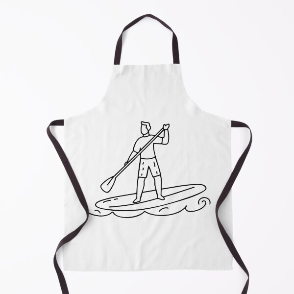 Item preview, person balancing on a paddleboard, gliding over gentle ocean waves designed and sold by rasagamastore.