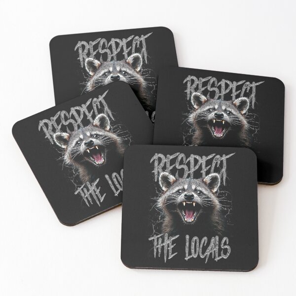 Item preview, Respect The Locals Funny Raccoon Street Cat designed and sold by JRRTs.