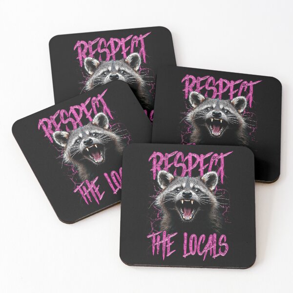 Item preview, Respect The Locals Funny Raccoon Street Cat designed and sold by JRRTs.