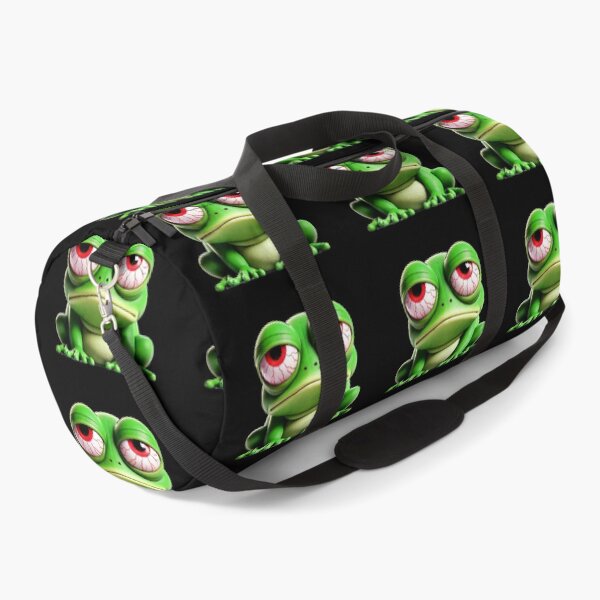 Item preview, Sleep-Deprived Frog with Red Eyes – Funny Cartoon Style designed and sold by Josinta.