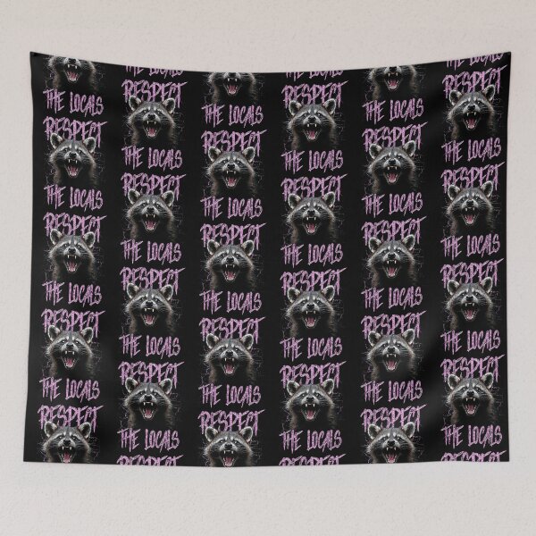 Item preview, Respect The Locals Funny Raccoon Street Cat designed and sold by JRRTs.