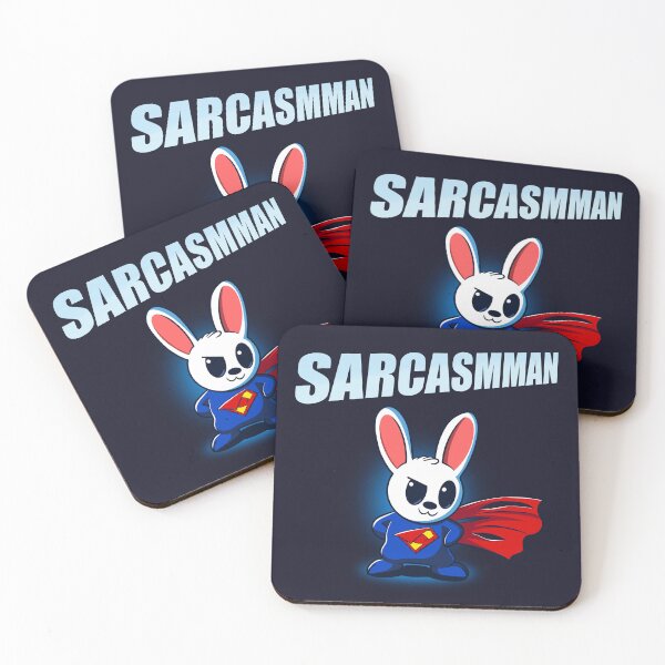 Item preview, Sarcasmman Bunny Superhero Parody designed and sold by RedPandaTee.
