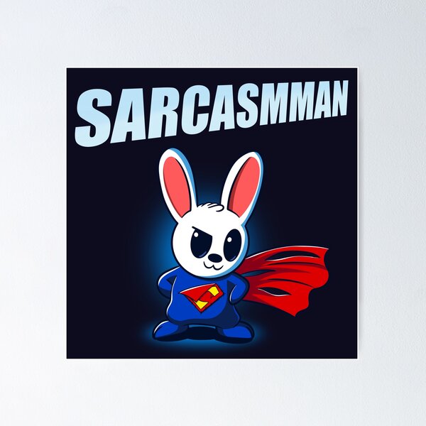 Artikelvorschau, Sarcasmman Bunny Superhelden-Parodie entworfen und verkauft von RedPandaTee.