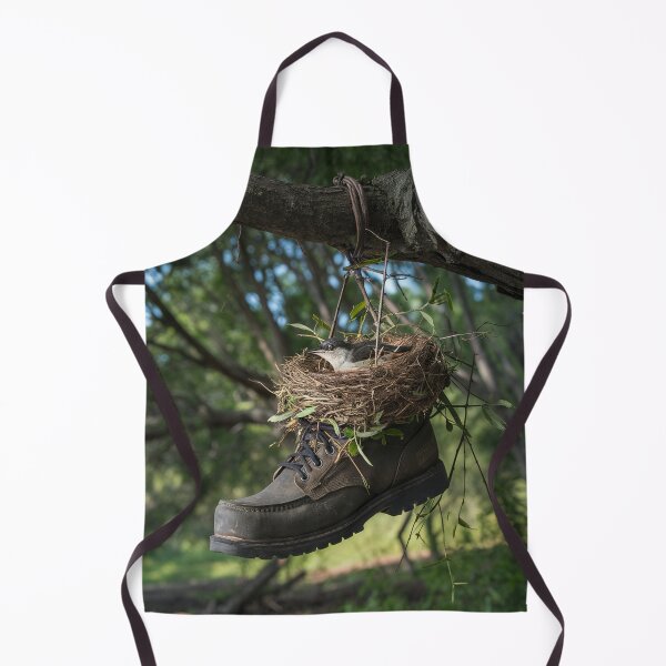 Item preview, Whimsical Bird Nesting in Boot  designed and sold by AnimalAirtistry.
