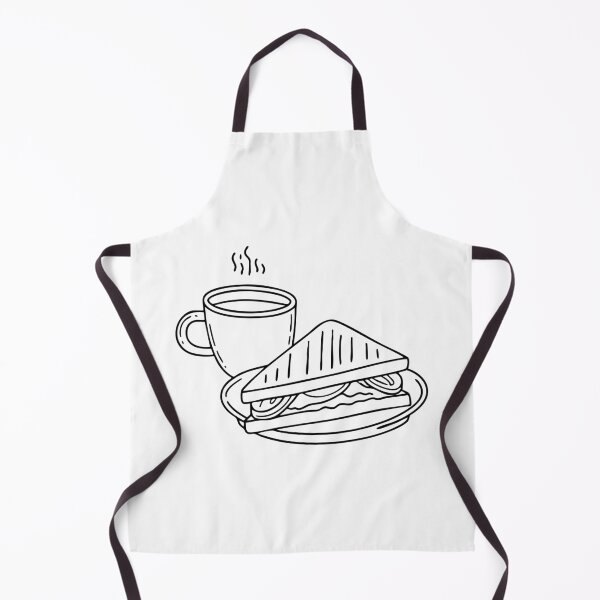 Item preview, panini with grill marks resting on a plate beside a cup of coffee designed and sold by rasagamastore.