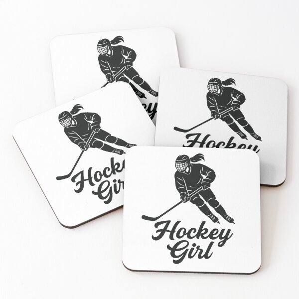 Item preview, Hockey Girl Power Bold Monochrome Sports Tee for Fierce Ladies, Black and White Logo design designed and sold by Nubrixa-Studio.
