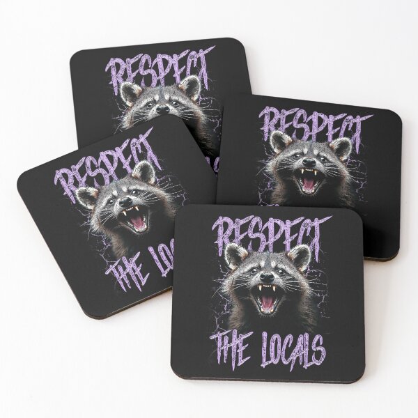 Item preview, Respect The Locals Funny Raccoon Street Cat designed and sold by JRRTs.