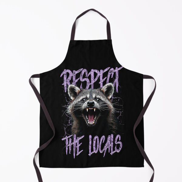 Item preview, Respect The Locals Funny Raccoon Street Cat designed and sold by JRRTs.