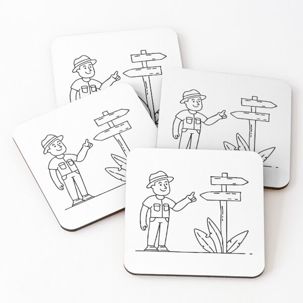 Item preview, Park ranger guiding visitors near a park signpost designed and sold by rasagamastore.
