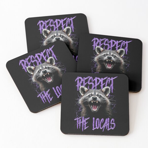 Item preview, Respect The Locals Funny Raccoon Street Cat designed and sold by JRRTs.