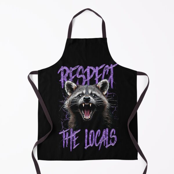 Item preview, Respect The Locals Funny Raccoon Street Cat designed and sold by JRRTs.